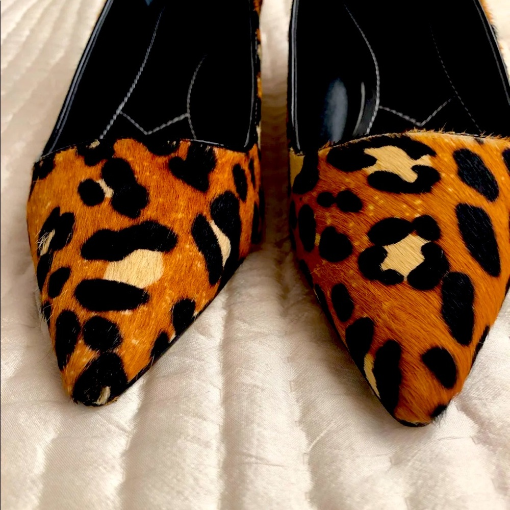 Charles kitty pumps real fur